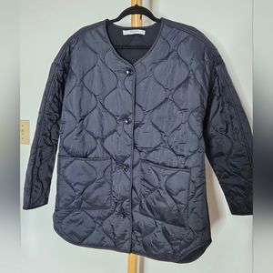 Smash + Tess Rowan Puffer Jacket Quilted Black Size Large